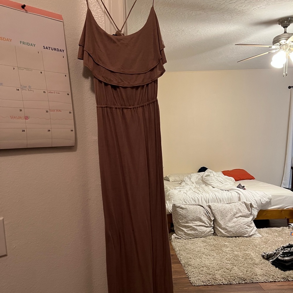 Mocha maxi dress
